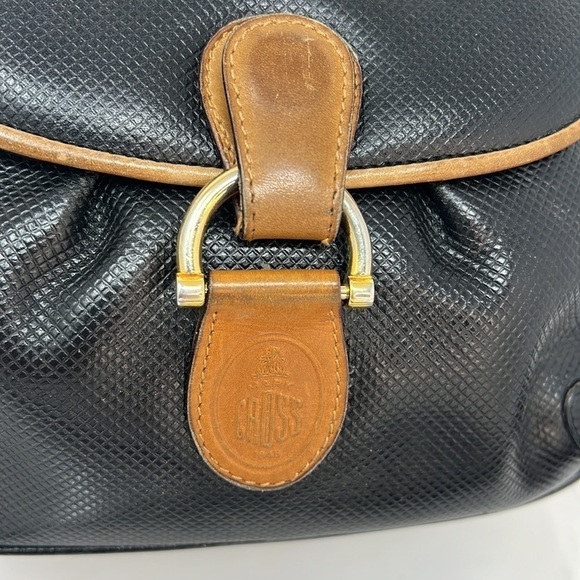 Mark Cross Black and Brown Leather Crossbody Bag - Picture 4 of 12